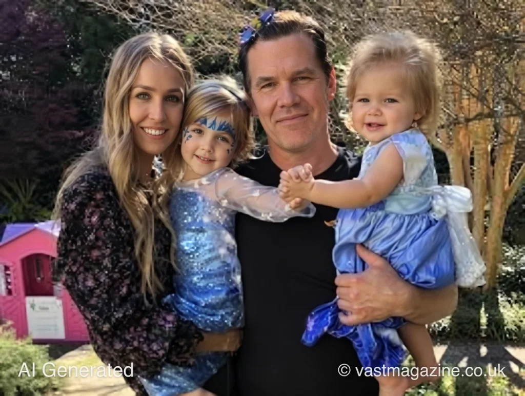 Kathryn Boyd Brolin and Josh Brolin with childrens