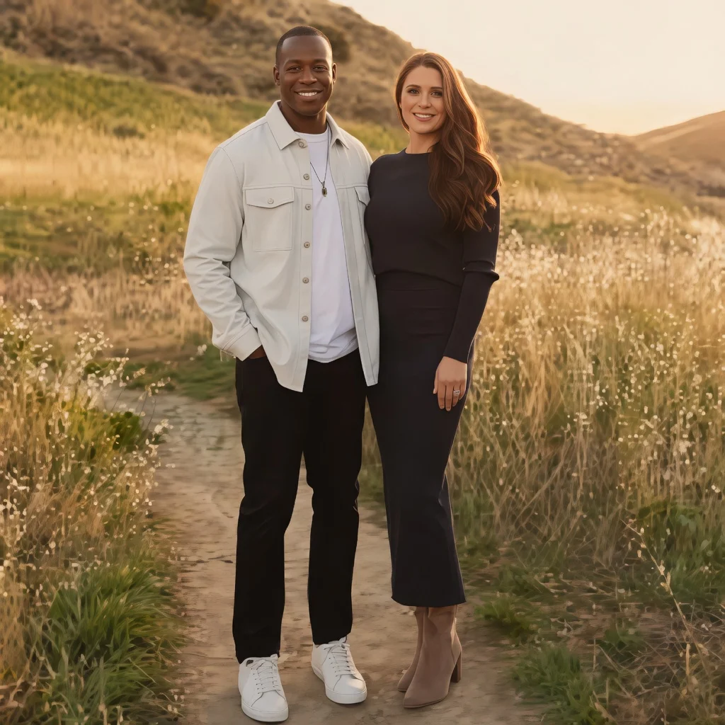 Raheem Morris and Nicole Morris